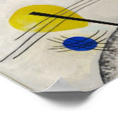 Blaues Segment Poster (Ecke)