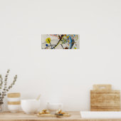 Blaues Segment Poster (Küche)