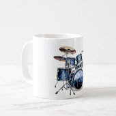 Blaues Set Kaffeetasse (Vorderseite Links)