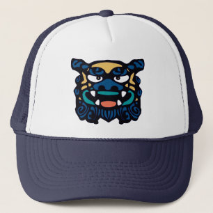 Blaues Shisa Truckerkappe