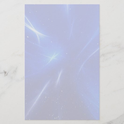 Blaues Shooting Stars Briefpapier (Vorderseite)
