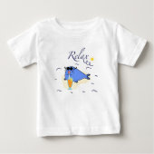 Blaues Siegel Baby T-shirt (Vorderseite)