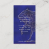 Blaues silbernes Gold des Visitenkarte (Rückseite)