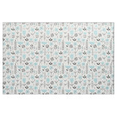 Blaues skandinavisches Muster Stoff (Fat Quarter (45,7 x 55,9 cm))
