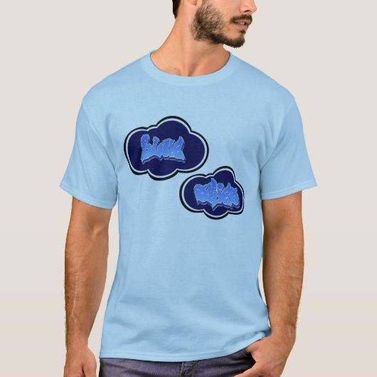 Blaues Skies_clouds T-Shirt (Vorderseite)