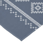 Blaues Snowflake Weihnachtsdesign Tischdecke (Schrägansicht)