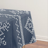 Blaues Snowflake Weihnachtsdesign Tischdecke (Beispiel)