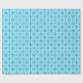 Blaues Snowflakes-GIFT-PAPIER Geschenkpapier (Flach)