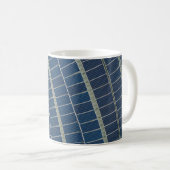 Blaues Solarpaneelenfeld Kaffeetasse (VorderseiteRechts)