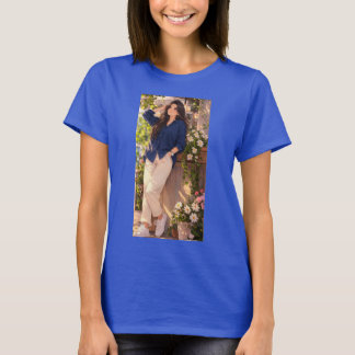 Blaues Sommer-T-Shirt für Mädchen. T-Shirt