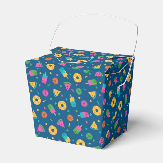 Blaues Sommereis Geschenkschachtel (Vorderseite)