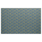 blaues Sonnenblumemuster Stoff (Yard (91,4 cm))