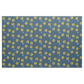 blaues Sonnenblumemuster Stoff (Fat Quarter (45,7 x 55,9 cm))