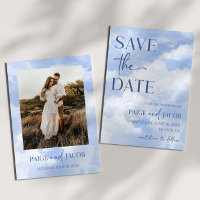 Blaues Sparkle Wolken Dreamy Elegante Hochzeit