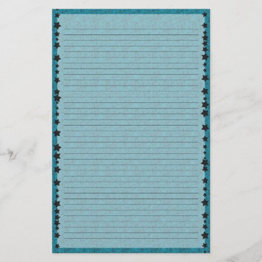 Blaues Spiderweb gezeichnetes Briefpapier (Vorderseite)