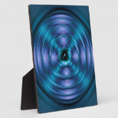 Blaues Spinnatom Fotoplatte (Seite)