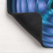 Blaues Spinnatom Mousepad (Ecke)