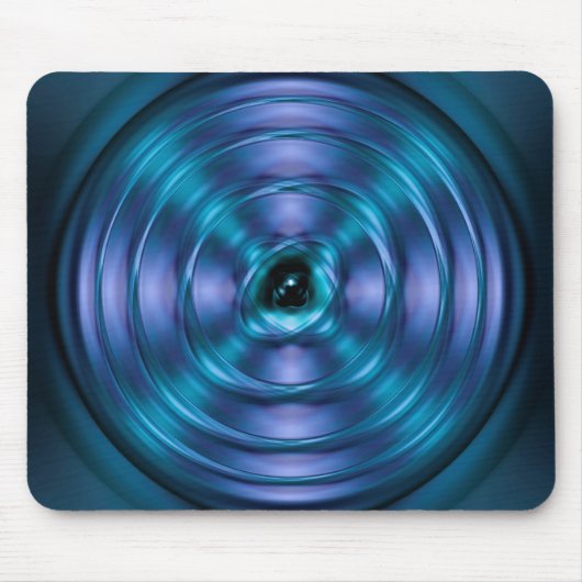 Blaues Spinnatom Mousepad (Vorne)