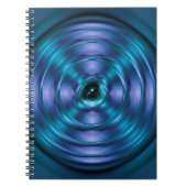 Blaues Spinnatom Notizblock (Vorderseite)