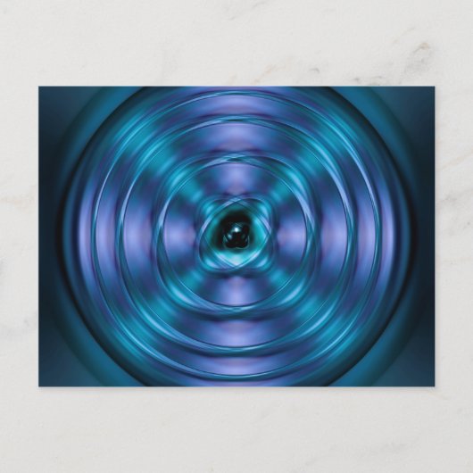 Blaues Spinnatom Postkarte (Vorderseite)
