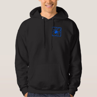 Blaues Spinnen-Nerdtech-Schweiss-Shirt Hoodie
