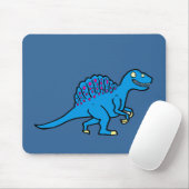 Blaues Spinosaurus Mousepad (Mit Mouse)