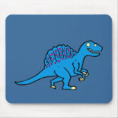 Blaues Spinosaurus Mousepad (Vorne)