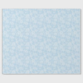Blaues Spitzen-Geschenkpapier Geschenkpapier (Flach)