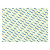 Blaues Springpferd Tischdecke (Vorderseite (Horizontal))