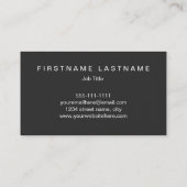 Blaues Spritzen - moderne Wasser-Farbe Visitenkarte (Rückseite)