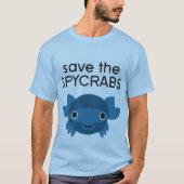 BLAUES Spycrab T-Shirt (Vorderseite)