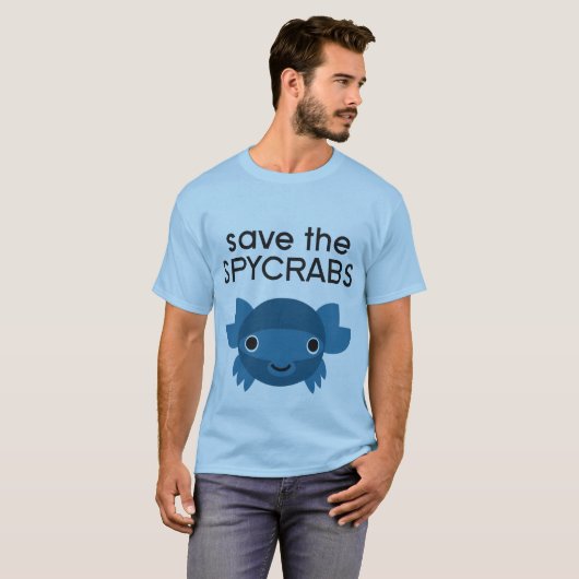 BLAUES Spycrab T-Shirt (Vorne ganz)