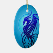 Blaues Stammes- Phoenix Keramikornament (Rechts)