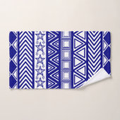 Blaues Stammesdesign Badhandtuch Set (Handtuch)