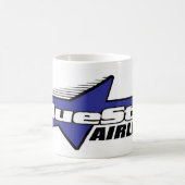 Blaues Star Airlines Kaffeetasse (Mittel)