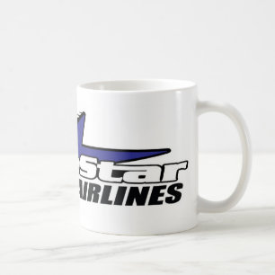 Blaues Star Airlines Kaffeetasse