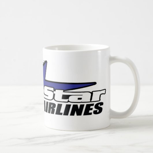 Blaues Star Airlines Kaffeetasse (Rechts)