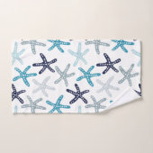 Blaues Starfish-Muster Badhandtuch Set (Handtuch)