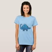 Blaues Stegasaurus T-Shirt (Vorne ganz)