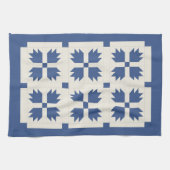 Blaues Steppdecken-Druck-Geschirrtuch Geschirrtuch (Horizontal)