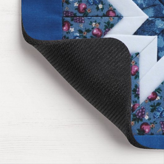 blaues Steppdeckenstern mousepad (Ecke)