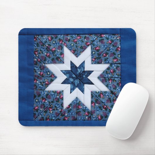 blaues Steppdeckenstern mousepad (Mit Mouse)