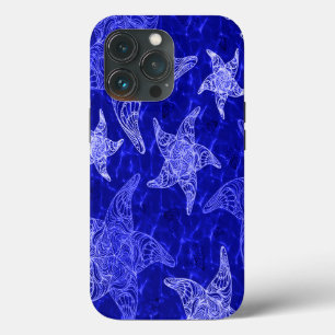 Blaues Sternenfisch-Muster Case-Mate iPhone Hülle
