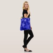 Blaues Sternenfisch-Muster Tasche (Am Model)