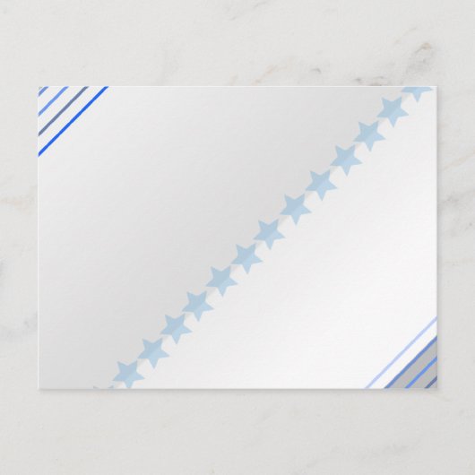 Blaues Sternenmuster Postkarte (Vorderseite)