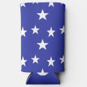 Blaues Sternenmuster Selters Dosenkühler (Vorderseite)
