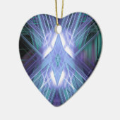 Blaues Sternmuster Keramikornament (Links)