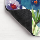 Blaues Stiefmütterchen Mousepad (Ecke)