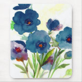 Blaues Stiefmütterchen Mousepad (Vorne)