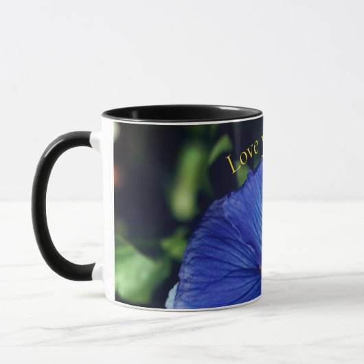 Blaues Stiefmütterchen Veilchen Tasse (Links)
